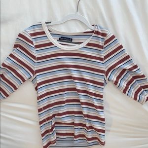 Multi colored striped shirt